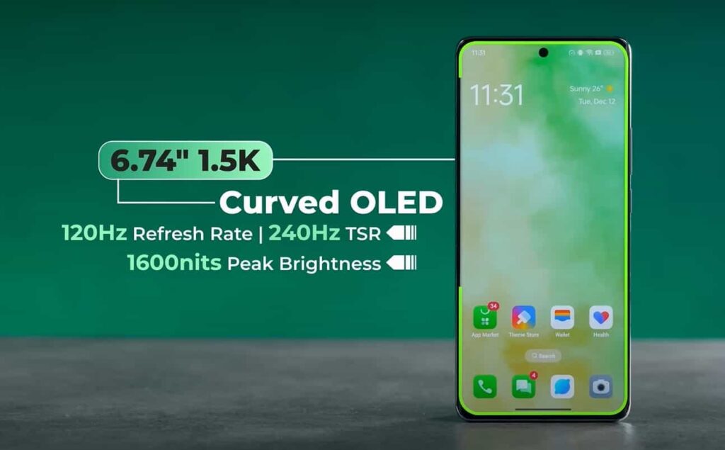 Oppo Reno 11 Pro Display