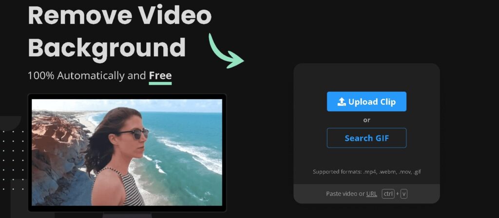 Unscreen AI video background remover tool