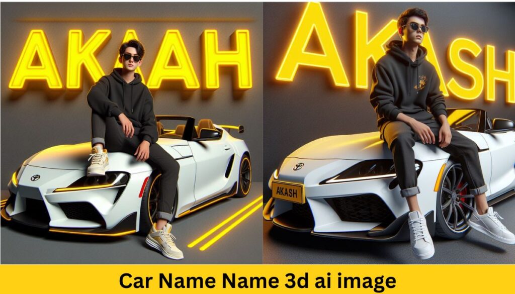 car Name 3d ai image