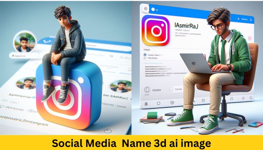 Social Media 3d ai image